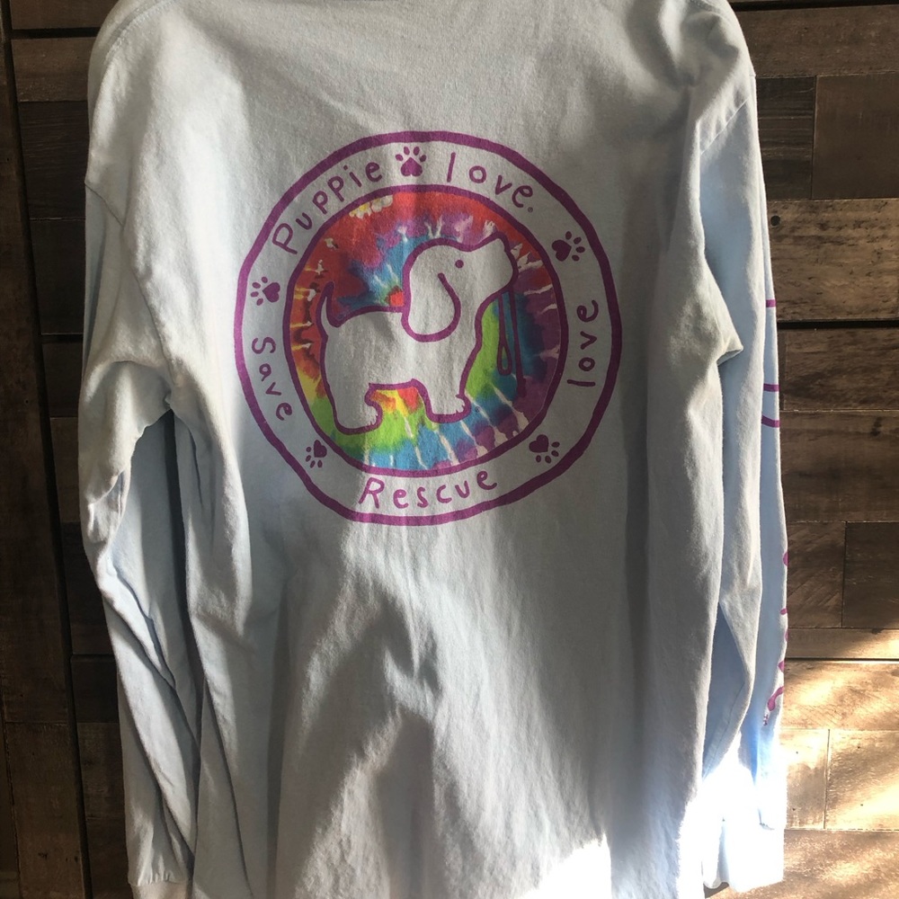 Long sleeve puppie love t shirt